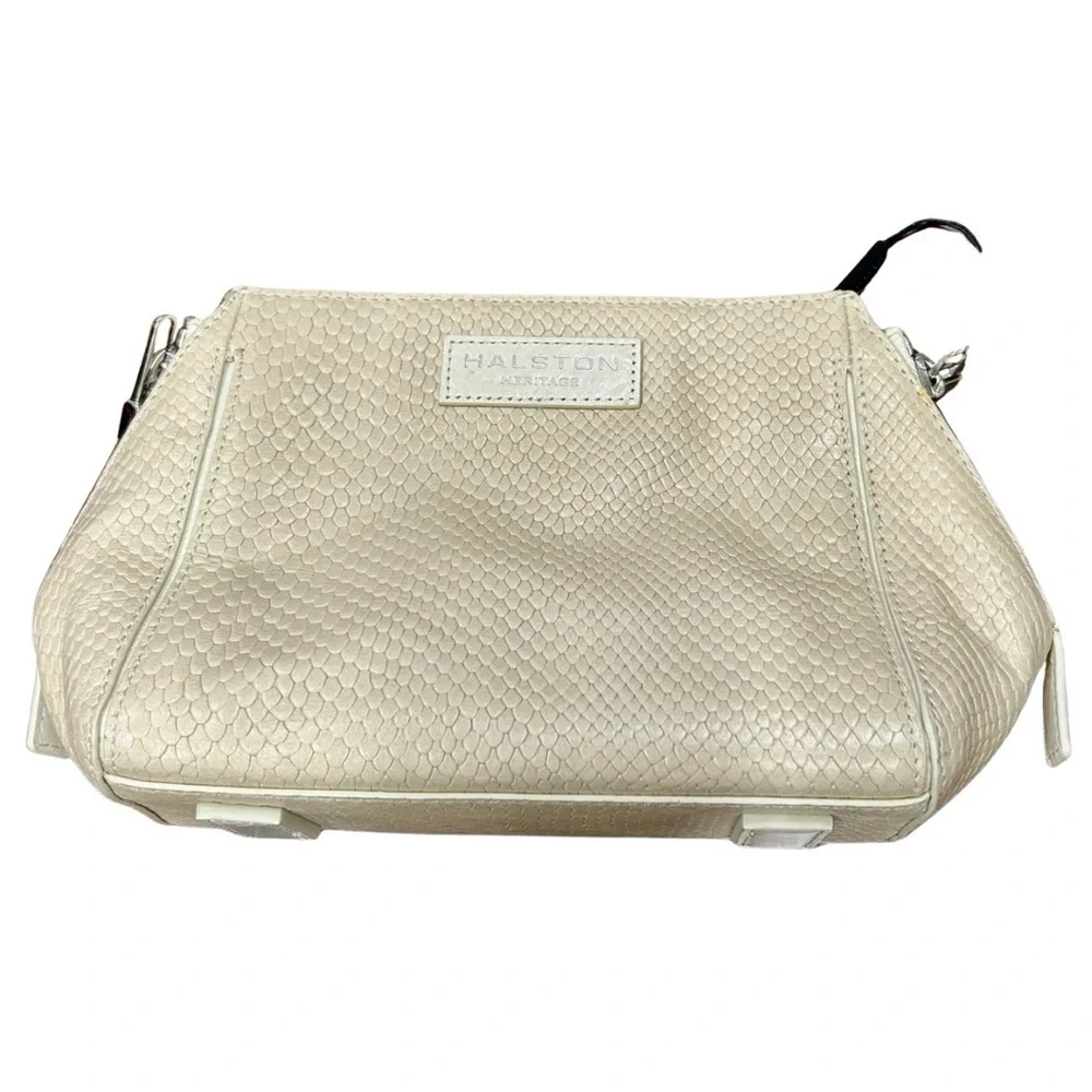 Halston Heritage Crossbody Bag – Dark Bone (Italian Leather, NWT)
